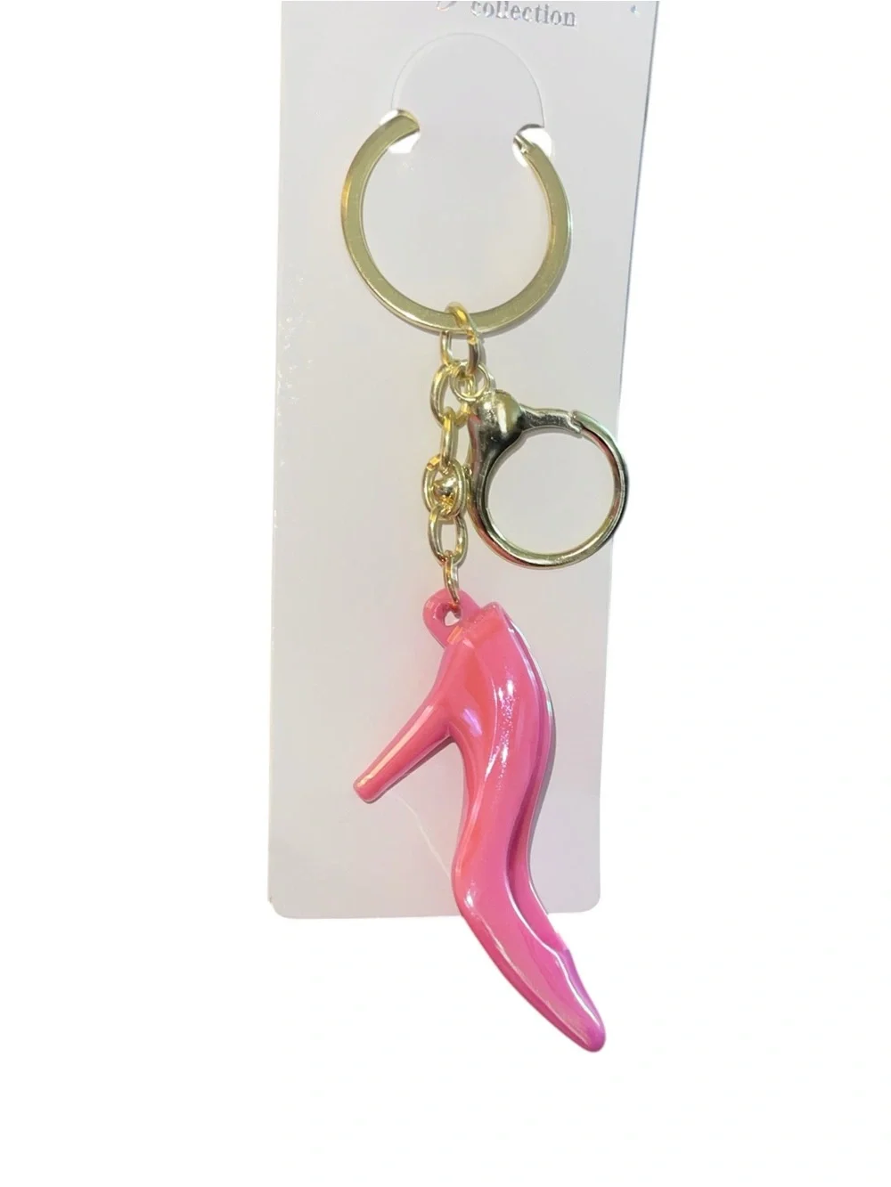 LIGHT PINK 3D HIGH HEEL SHOE BAG CHARM KEYCHAIN  New in Package Makes a perfect